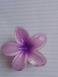 Purple Flower Hair Clip
