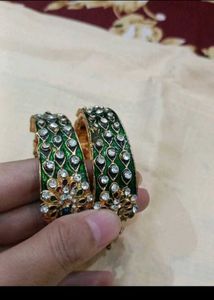 6 Kundan  Hand Chann &amp; Earrings
