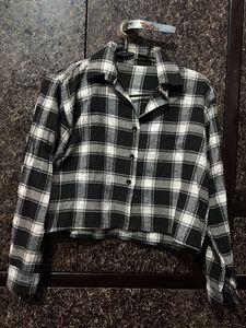 Checkered Cropped Shirt