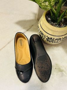 Black Wedge Heel Bellies