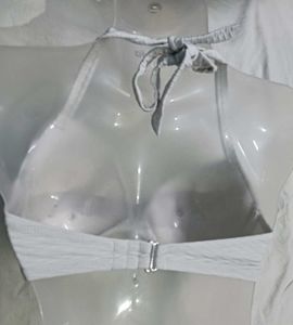 White H.M⭐Textured Bikini Top