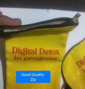 Digital Detox Pouch + Eyemask + Wooden phone