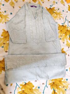 White silver coloured women kurta only