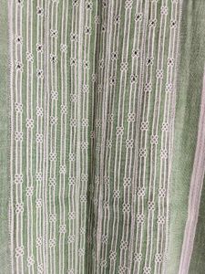 Green Striped Cotton Kurta
