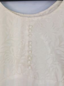 Long Salwar Cream Colour