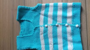 Striped Knit Sweater Vest