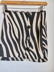 Zara Zebra Mini Skirt