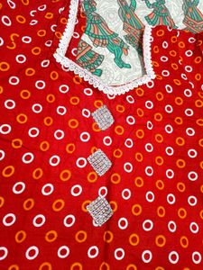 New Red Kurti