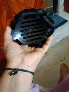 Chic Black Hair Bun Accessory