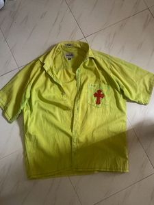 Wrangler Shirt with Red Leather Cross Detail