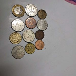 12 assorted Gulf Country coins