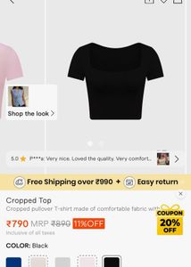 Black crop top🖤