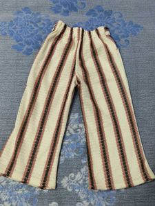 Striped Peplum Kurta with Flared Pants