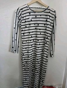 Chic Striped Midi Dress