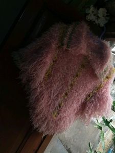 Chic Pink Fuzzy Sweater