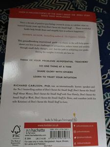 Don't Sweat the Small Stuff Book