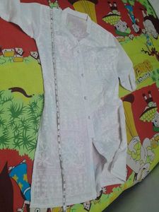 Elegant White Embroidered Top