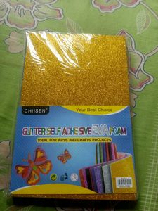 Colorful Glitter Foam Sheets for Crafting