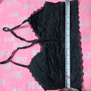 Lace Bralette -🤎 Black