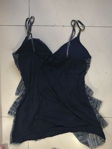 Y2K Geometric Chevron Tiered Cami Top