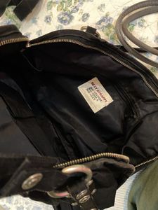 GEORGE GINA AND LUCY Stylish Black Canvas Shoulder