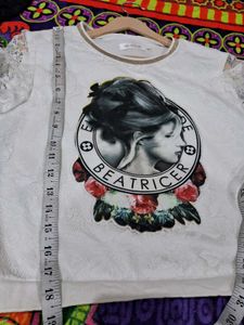Stylish White Graphic Tee
