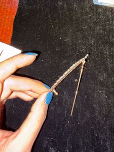 feather with diamond clips