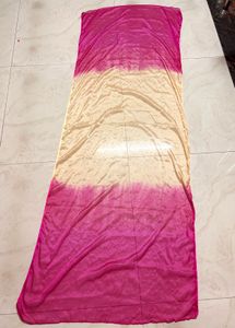 Elegant Pink &amp; Cream Ombre  duppata