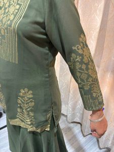 Elegant Olive Kurta Set new without tag