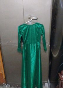 Floor Length Dress With Sequins And Pearls