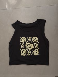Graffiti Smiley Face Tank Top