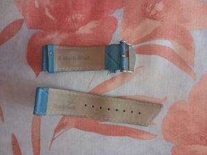 Teal Leather Watch Strap