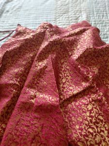 Maroon Brocade Lehenga Skirt