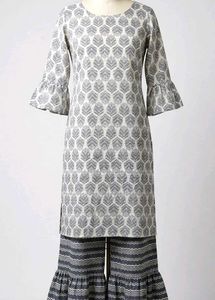 Stylish Printed Kurta & Palazzo Set