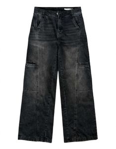 Faded trendy cool baggy jeans 💫