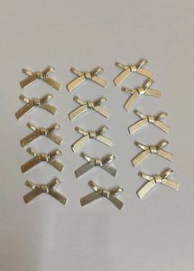 Silver Ribbon/Bow Charms Raw material