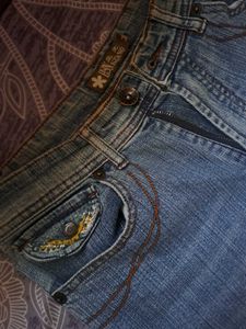 Embellished Y2KBlue Denim Jeans
