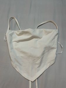 White Bandana Halter Top