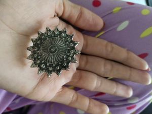 Boho Peacock Statement Ring