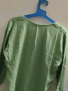 Charming Light Green Embroidered Kurta