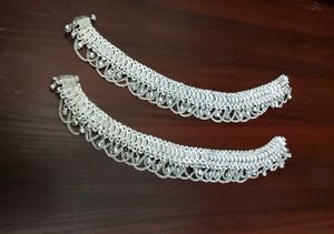 Silver Toned Anklets