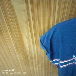 Blue 'Never Without Flowers' T-Shirt