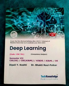 Deep Learning Sem 7 engineering book