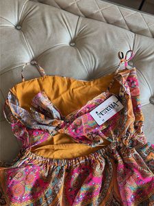 ONE MORE COLOR Tiered Paisley Print Sundress