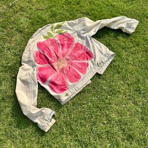 Premium Handpainted Floral jacket