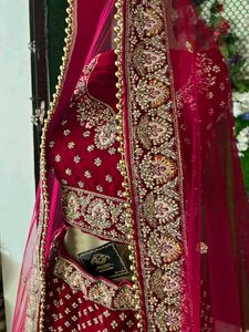 Beautiful Hand embroidered Pearl Work Lehenga