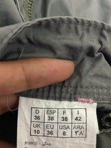 Women's Grey Cargo Capris