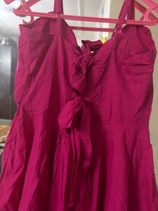 Vibrant Pink Sleeveless Dress