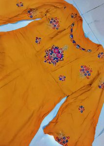 Embroidered Yellow frock