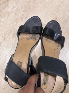 Black Delco Heeled Sandals